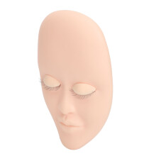 Eyelash Extension Mannequin Head with 6 Pairs Replacemen, Pink