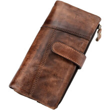 Carteira de couro masculina com organizador e suporte para pulso | Organizador, Suporte