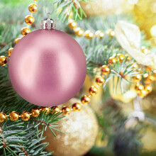 Christbaumkugeln-Set, 50 Stück, Kunststoff-Ornamente