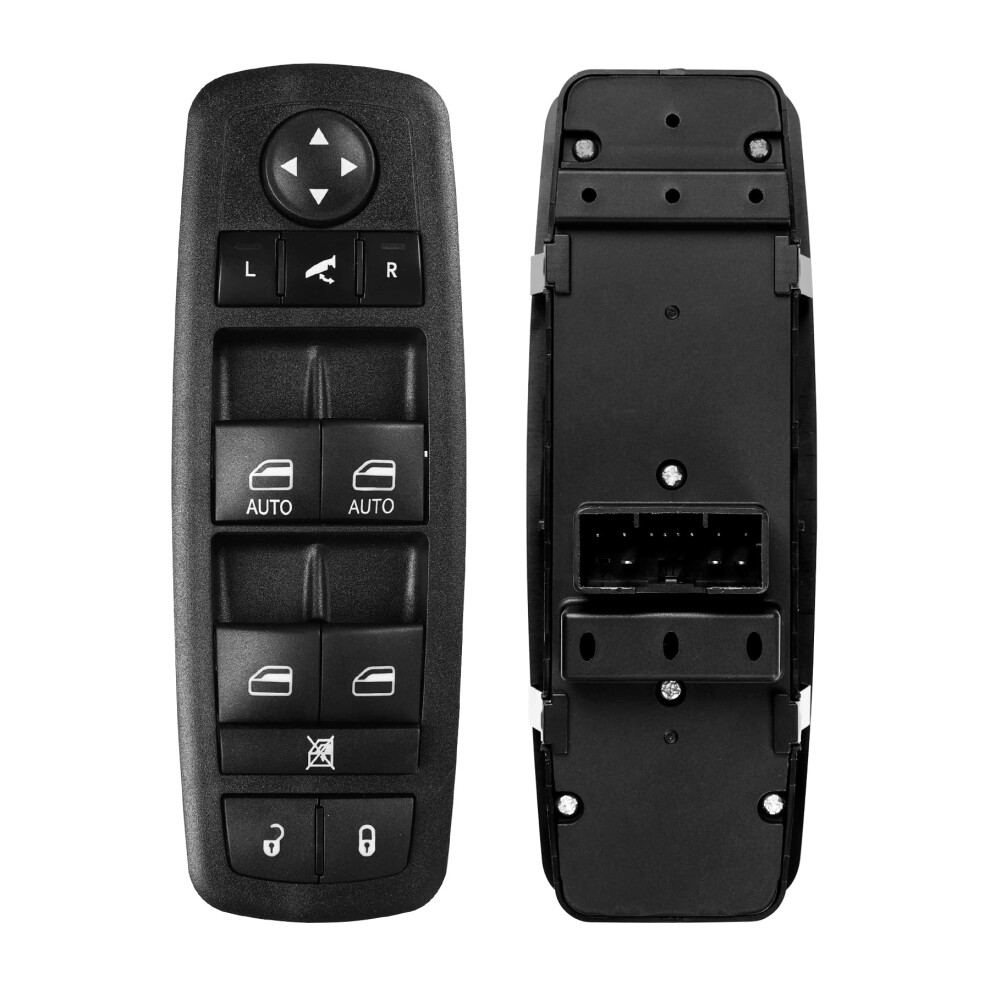 Master Power Window Switch, 8+3 Pins, Compatible With 2012 Chrysler 300, 2016Â2021 Ram 1500/2500/3500, 2011Â2012 Dodge Journey; Replaces 9551475062389