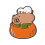 Καρφίτσα Capybara από κράμα αλουμινίου, 2,54x3,05εκ. 1