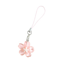 Porte-clés décoratif floral transparent et lumineux avec breloque fleur en résine plastique, cadeau idéal pour les étudiantes et les femmes.