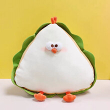 Dundun Chicken Zongzi -pehmolelu, söpö, ruoka-aiheinen, pehmolelu (valkoinen, 38 cm)