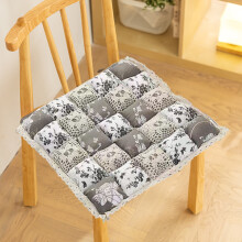 Almofada de assento resistente ao desbotamento, quente e aconchegante, quadrada, 40x40cm, em nylon e elastano, estilo tradicional, 1 peça