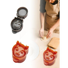 2pcs Classic Mini Hand Pie Molds – Owl & Forest Animal Shapes, Compatible with All Dough Types