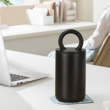 Copo térmico portátil para viagem, em aço inoxidável com isolamento a vácuo.