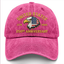 250-årsjubileum USA-hatt Sliten USA-örn & flaggatryck Patriotisk basebollkeps för parader 4 juli Vardagskläder