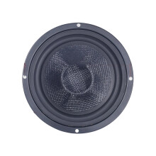 Useita kokoja autokäyttöön tarkoitetut subwoofer-kaiuttimet lasikuitukartiotekniikalla ja kumipohjaisella surround-materiaalilla parannetun