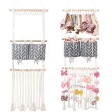 Organizador de parede grande para tiaras e laços de cabelo de bebês meninas – Ideal para decorar o quarto do bebê e é compatível com todos os