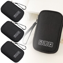 3-delige waterdichte kabelorganizer tas voor powerbank, oplader en pasjes – compatibel met alle kleine elektronische apparaten