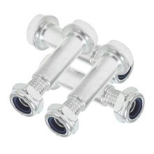 1Set Durable Grey Air Compressor Wheel Bolt Kit with Quick Release Design and Anti Loosening Nuts
