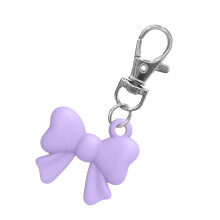 Porte-clés baume à lèvres, étui élégant avec nœud papillon, portable pour un usage quotidien, pour femmes et filles
