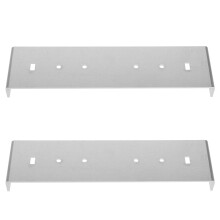 2Pcs Mailbox Mounting Plate Silver Installation for Homeowners