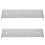2Pcs Mailbox Mounting Plate Silver Installation for Homeowners 1