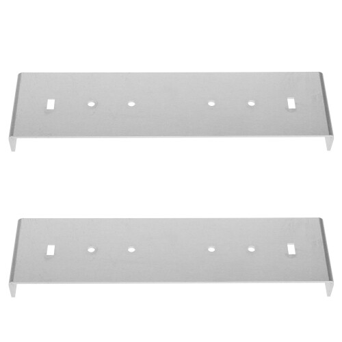 2Pcs Mailbox Mounting Plate Silver Installation for Homeowners