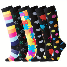 6-Pack Sports Compression Socks...