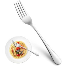 Stainless Steel Dinner Forks Mirror Polished 8 pcs