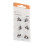 6pcs Click Sleeve Silicone Anti-Static Black XS 12