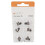 6pcs Click Sleeve Silicone Anti-Static Black XS 15