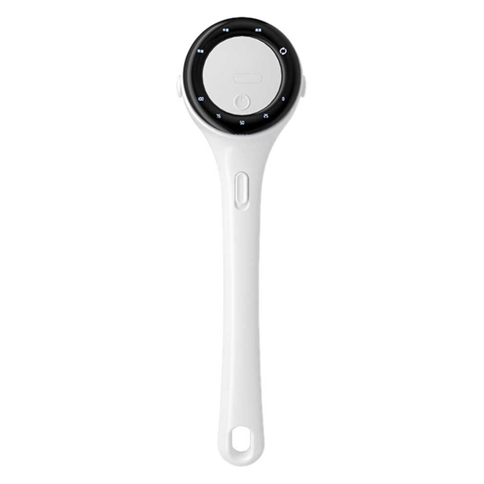 Rechargeable body scrubber with long handle and attachments