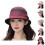 Dames rode Franse baret en stro fedora hoed1 1