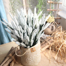 Bouquet de 12 fleurs artificielles de lavande PE, idéal pour un mariage, une fête ou une décoration intérieure.