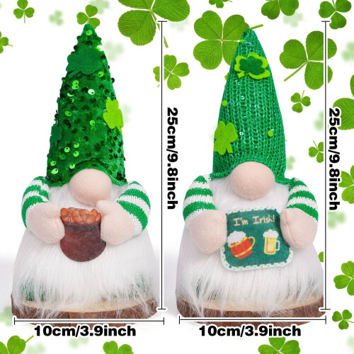 Pluche muts met pailletten voor St. Patrick's Day. 2