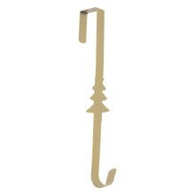 Weihnachtlicher Türhänger aus Metall – Stern- und Schneeflockenmotiv, Silber, 38 cm (15 Zoll), passend für Standardtüren