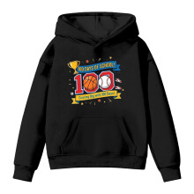 Sudaderas con capucha "100 días de clases" para niños y niñas, camisetas de manga larga, sudadera estampada con letras del día 100 de clases con