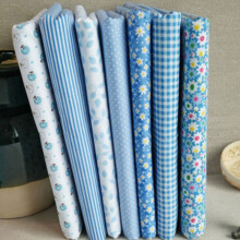 Series 7 pieces Assorted Pre-Cut Thick Tabby Bundle Charm Cotton Quilt Fabric