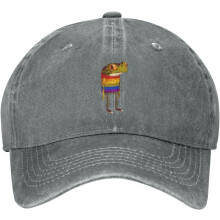 Vintage Distressed Denim Baseballkasket – Justerbar, Unisex