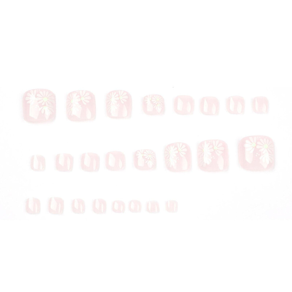 Press On Toenails False Nails For Toes Square Fake Toenails Artifical Toenails