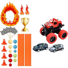 Truck Cake Toppers Race Car Cake Decorations Truck Themed Party Supplies for Racing Car Party Birthday Decorations