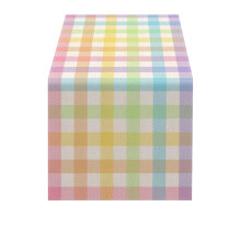 Drapeau de table imprimé en lin, bannière décorative pour Pâques, restaurant ou fête, chemin de table de 180 x 33 cm, 1 pièce