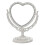 Heart Shaped Rotatable Double Sided Cosmetic Vanity Mirror 2