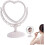 Heart Shaped Rotatable Double Sided Cosmetic Vanity Mirror 4