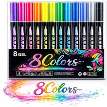 Dreamy Sparkle Doppellinien-Konturenstift, selbstkonturierender Glitzermarker, Markerstift zum Hervorheben, schnelltrocknende Tinte zum Zeichnen,