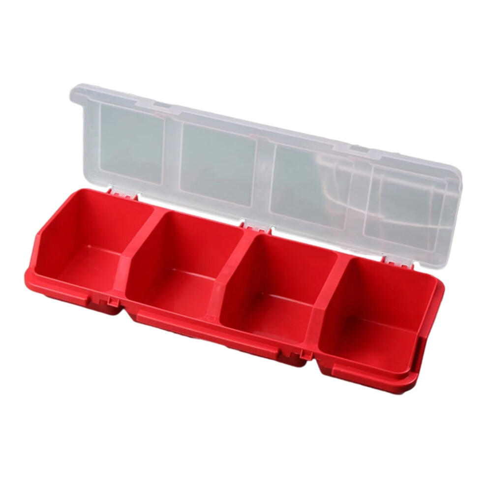 Screw Organizer Bins With Lids Plastic 6-Compartment 908436650489