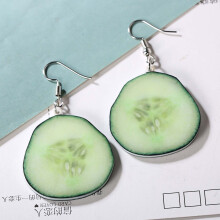 Handmade Earrings, Cute Acrylic Earrings, Fashion Fruit Drop Earrings, Dried Fruit Resin Fruit Jewelry, Birthday Gift