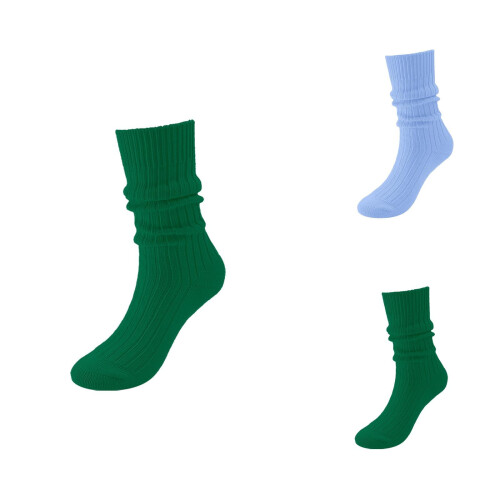 Unisex slouchy long compression socks soft breathable knit