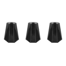 3Pièces Roue Pour Stationnaire Noir Durable