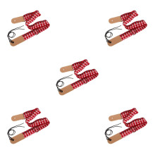 5Pièces Bandoulière Ukulélé Rouge Ajustable Tissu Et Cuir Solide