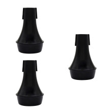 3Stk Trumpet Mute Practice ABS Schwarz Langlebig Und Portabel
