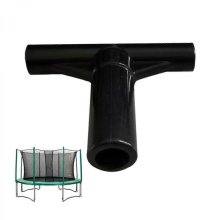 5Pcs Trampoline Enclosure Poles End Caps T Shaped Pipe Sleeve Quickly connect T Tube Trampoline T Joint Part Easy to Use Black 2025