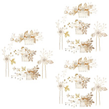 15Pcs White Bride Hair Comb Hairpins Set for Versatile Wedding Styles