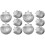 10Pièces Médaillons Photo Vintage Argent Chic Polyvalent 1