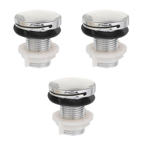 3Pièces Pour Urinoir Argentée Compatible Multisystèmes