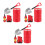 3Ensembles Accessoires Rc 1/24 Plastique Décor Extincteur Mini 1