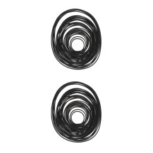60Pcs Recorder Rubber Belts High-Quality Repair Maintenance Black