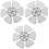 3Pièces Lames Noires Pour Ventilateur Pied De Table 1